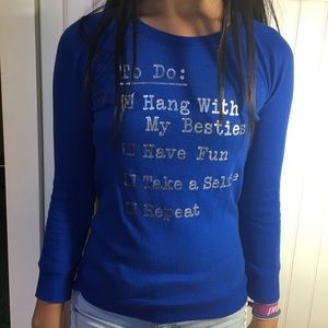 Justice Blue Long Sleeve Shirt